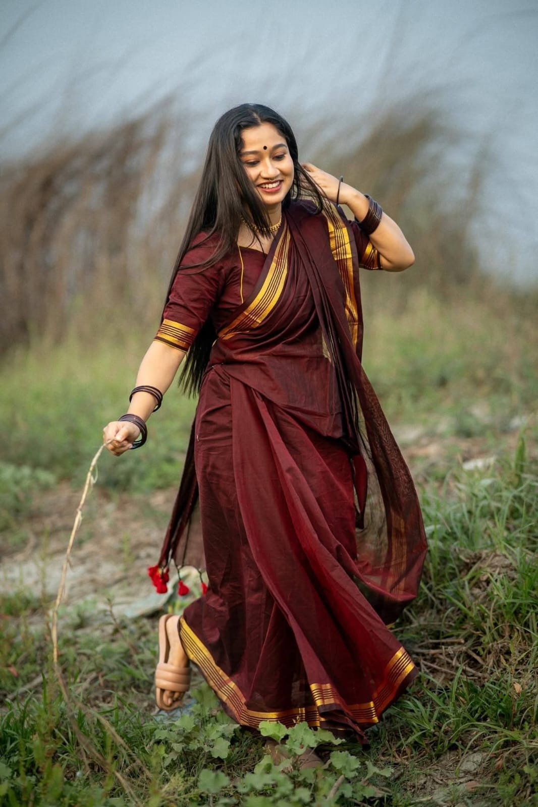 Tangail Original 100% Handmade Cotton Saree (Arong Quality)